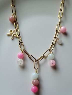Jade Necklace With Charms